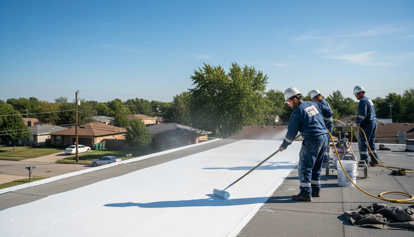 Commercial roof coating in Blanchard, LA near me